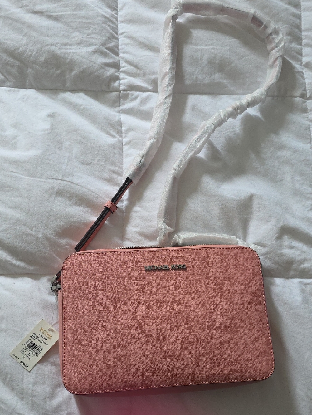 Michael Kors Blush Pink Crossbody Camera Bag